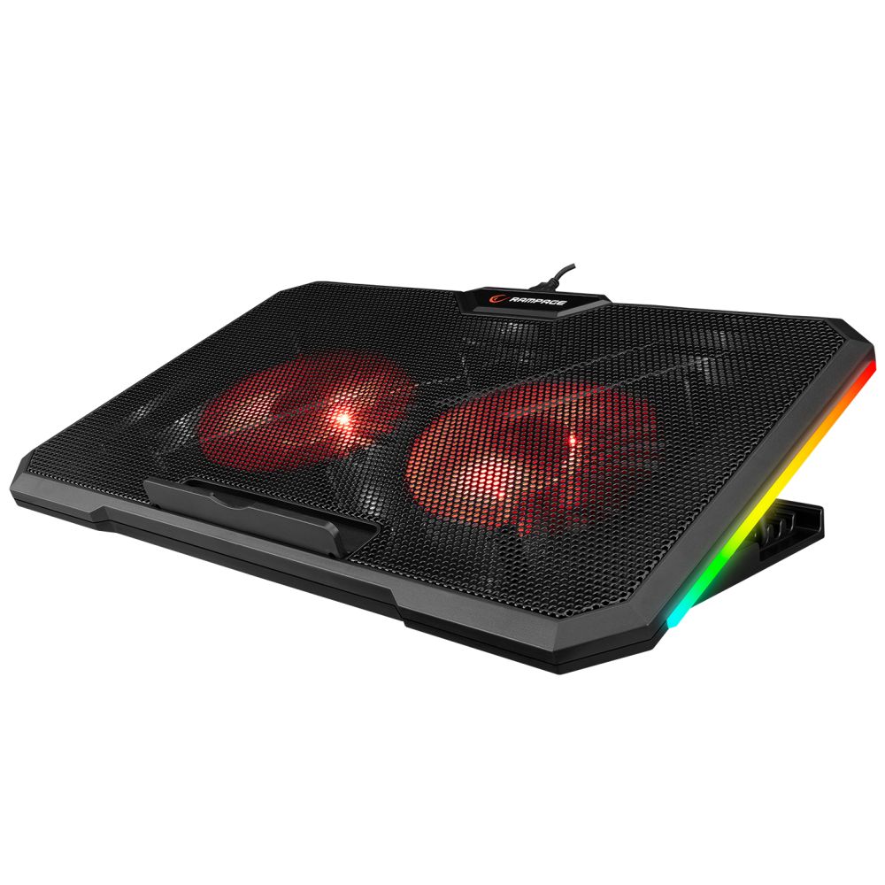 Notebook kiegészítő Rampage AD-RC12 Gamezone Gaming Notebook Cololer Stand Black Notebook kiegészítő Rampage AD-RC12 Gamezone Gaming Notebook Cololer Stand Black