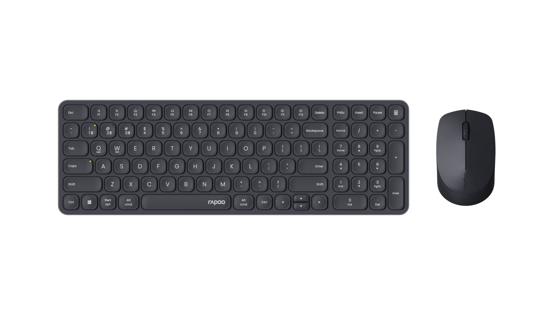 Rapoo 9310M Multi-mode Wireless Bluetooth Keyboard & Mouse Dark Grey HU Rapoo 9310M Multi-mode Wireless Bluetooth Keyboard & Mouse Dark Grey HU