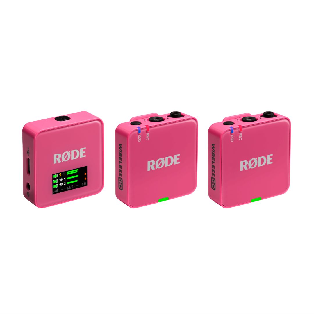 Rode Wireless GO III Compact Wireless Microphone System Pink Rode Wireless GO III Compact Wireless Microphone System Pink