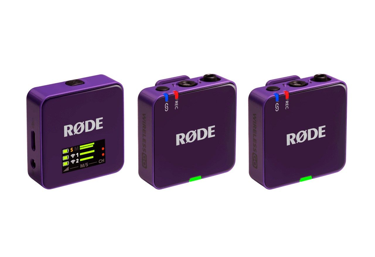 Rode Wireless GO III Compact Wireless Microphone System Purple Rode Wireless GO III Compact Wireless Microphone System Purple