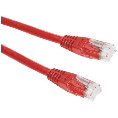 Hálózati kábelek Roline CAT5e U-UTP Patch Cable 0,5m Red