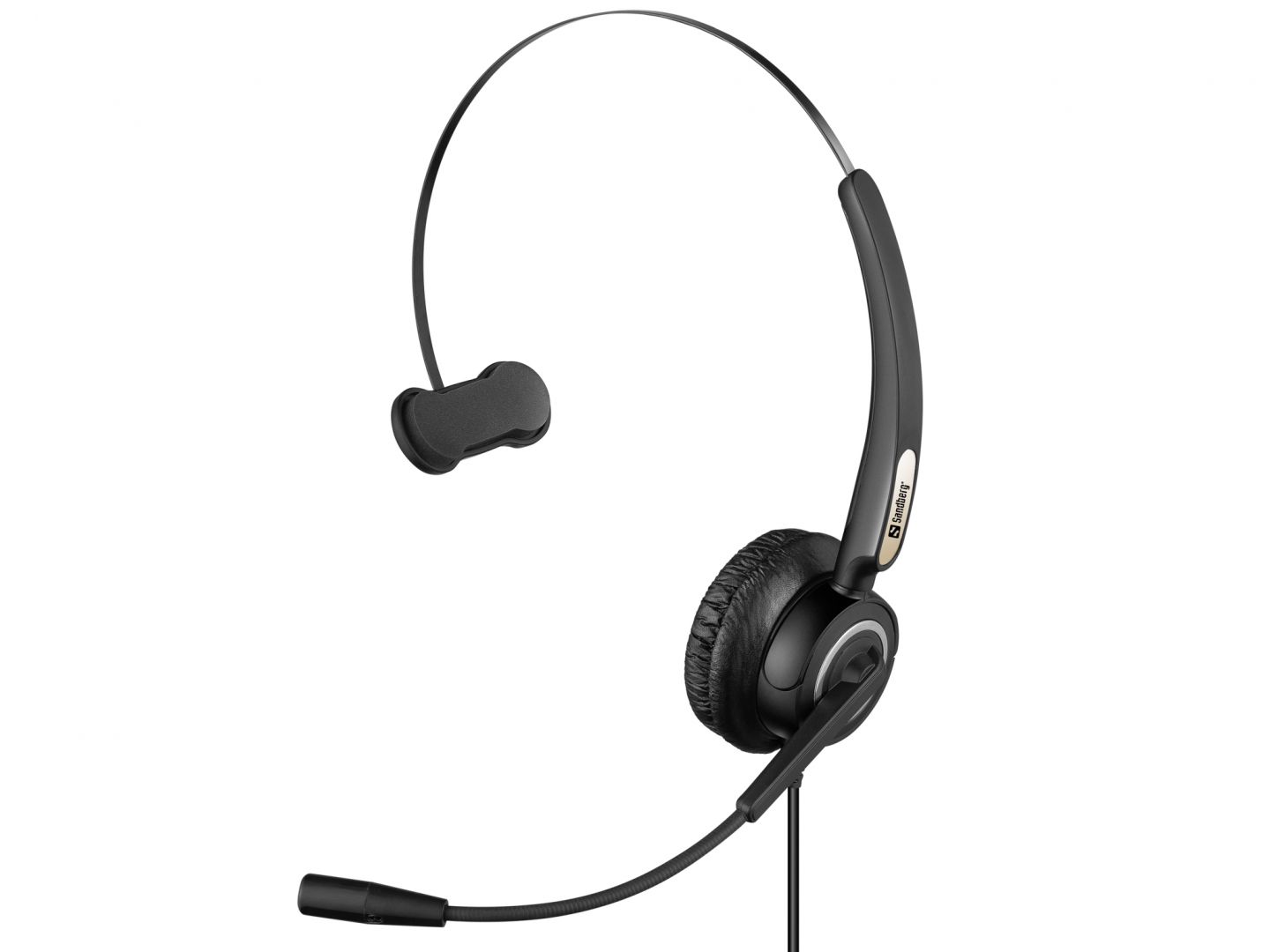 Sandberg USB Office Headset Pro Mono Black Sandberg USB Office Headset Pro Mono Black