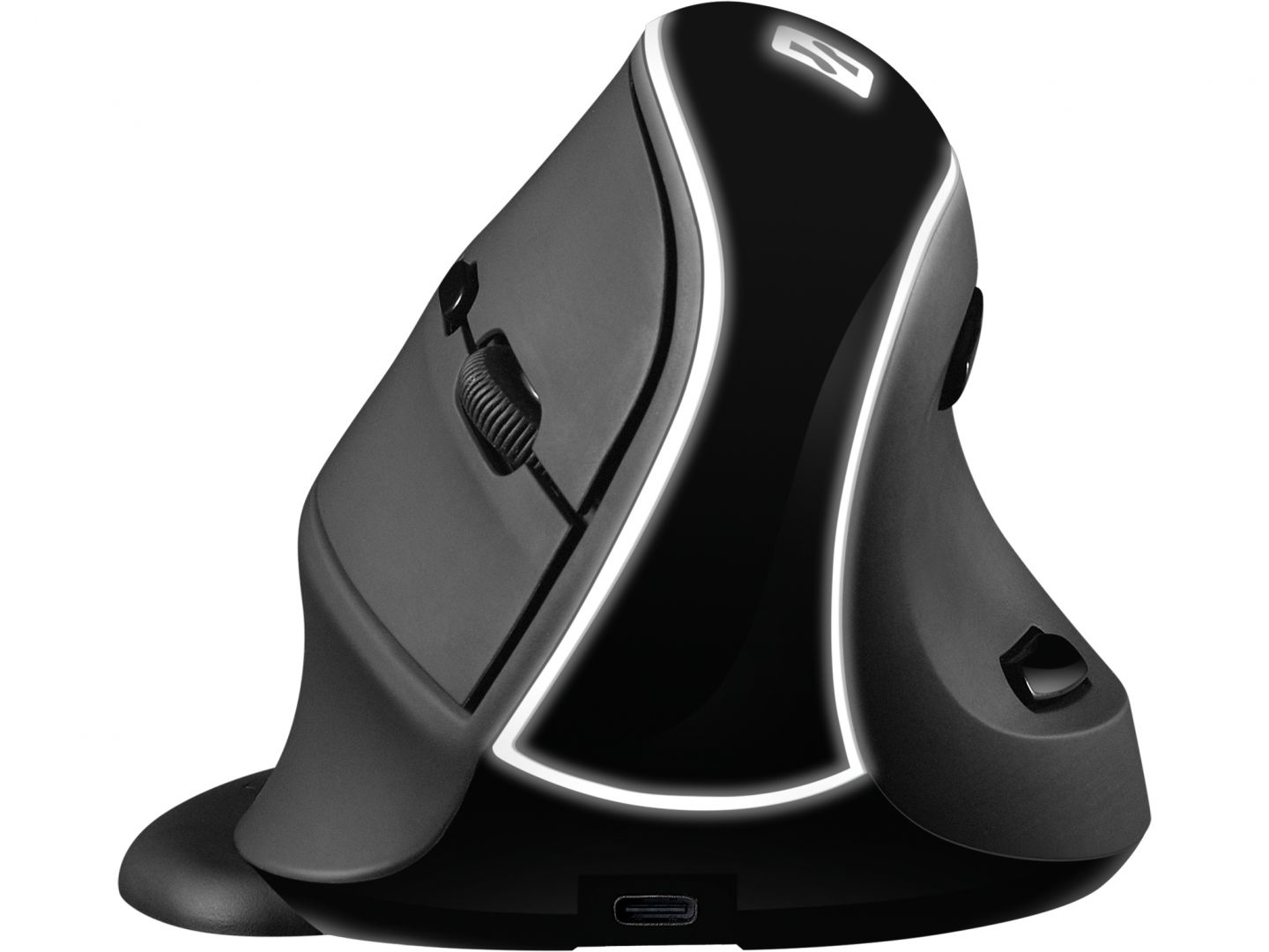 Egér Sandberg Wireless Vertical Mouse Pro Black