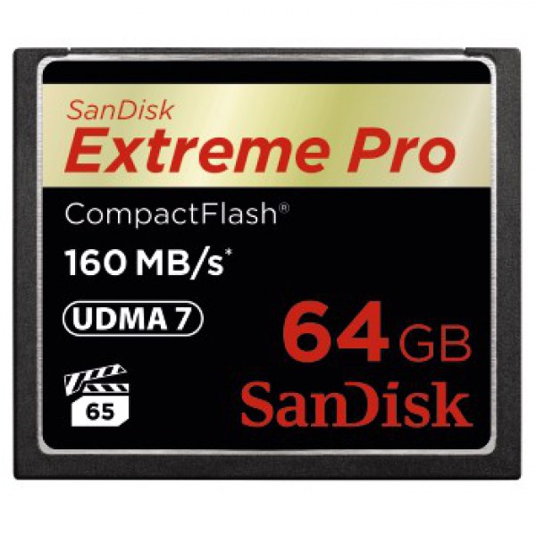 Memóriakártya Sandisk 64GB CompactFlash Extreme Pro Memóriakártya Sandisk 64GB CompactFlash Extreme Pro