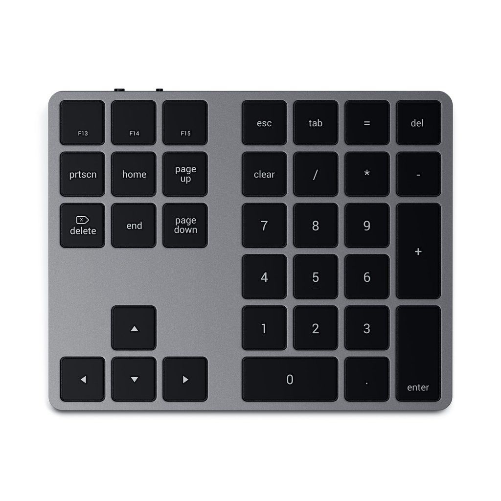 Billentyűzet Satechi Aluminum Bluetooth Extended Keypad Space Grey