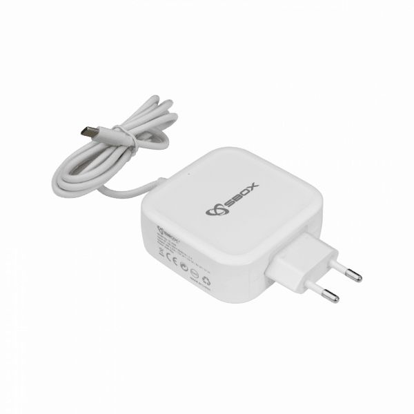 Notebook kiegészítő SBOX TC-65W Laptop Adapter White Notebook kiegészítő SBOX TC-65W Laptop Adapter White