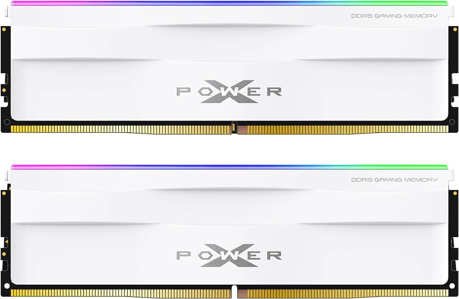 Memória Silicon Power 64GB DDR5 6000MHz Kit(2x32GB) XPower Zenith Gaming RGB White