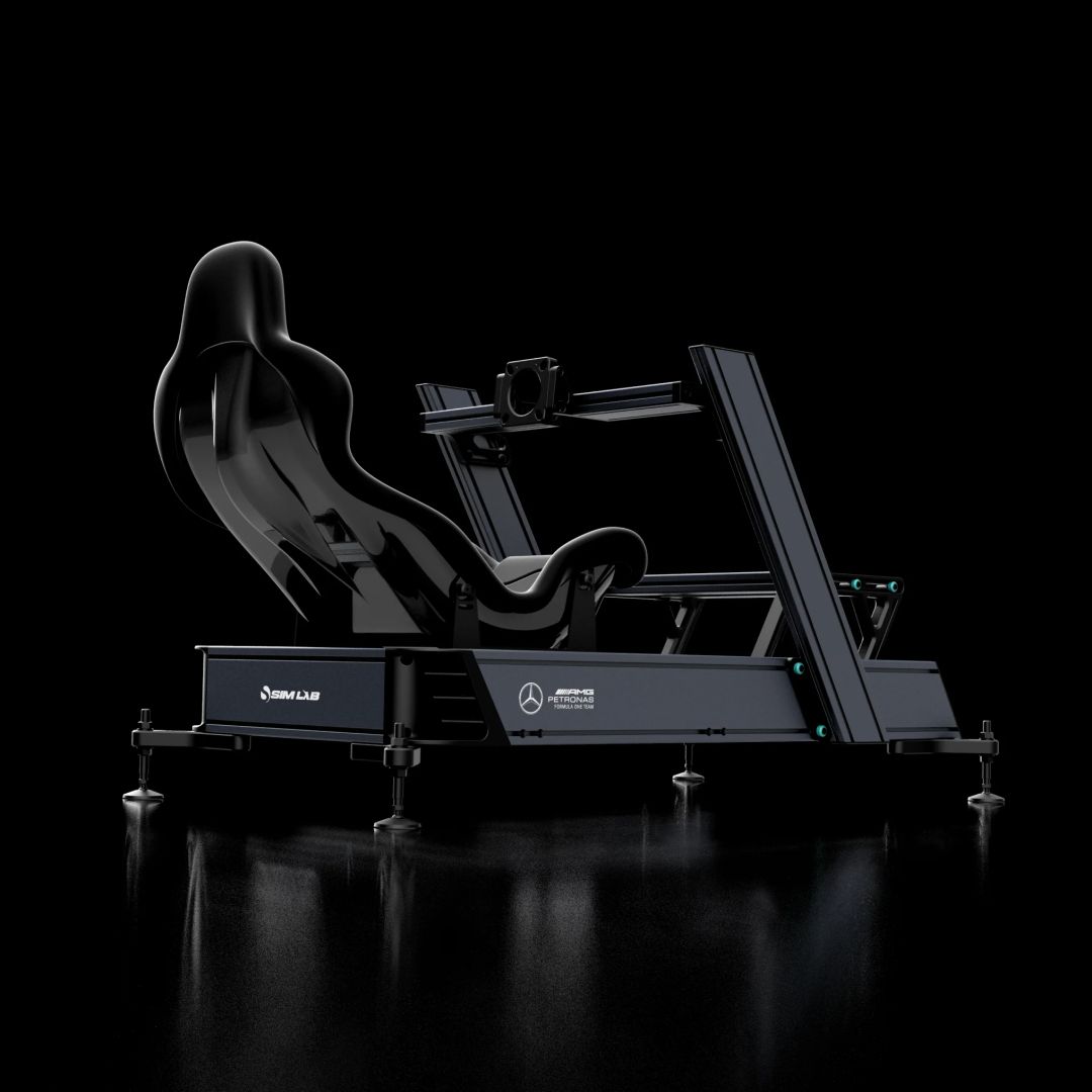 Sim-Lab Mercedes-AMG PETRONAS Formula One Team Sim Racing Cockpit Space Gray Sim-Lab Mercedes-AMG PETRONAS Formula One Team Sim Racing Cockpit Space Gray