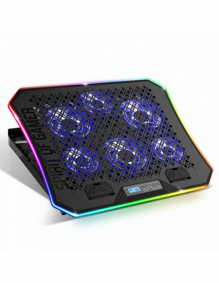Notebook kiegészítő Spirit Of Gamer AirBlade 1200 RGB Notebook cooler Black Notebook kiegészítő Spirit Of Gamer AirBlade 1200 RGB Notebook cooler Black