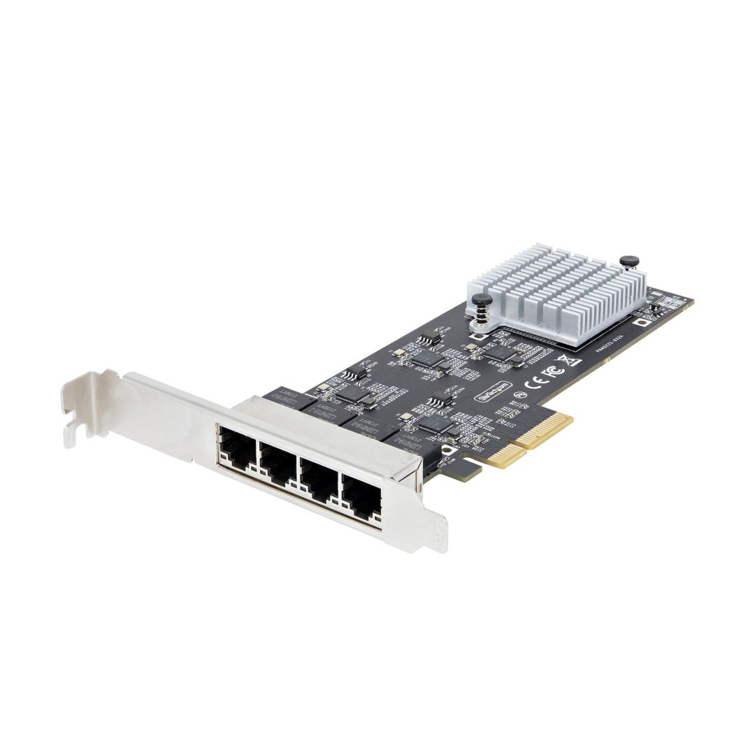 Hálókártya Startech 4-Port 2.5Gbps NBASE-T PCIe Network Card Hálókártya Startech 4-Port 2.5Gbps NBASE-T PCIe Network Card