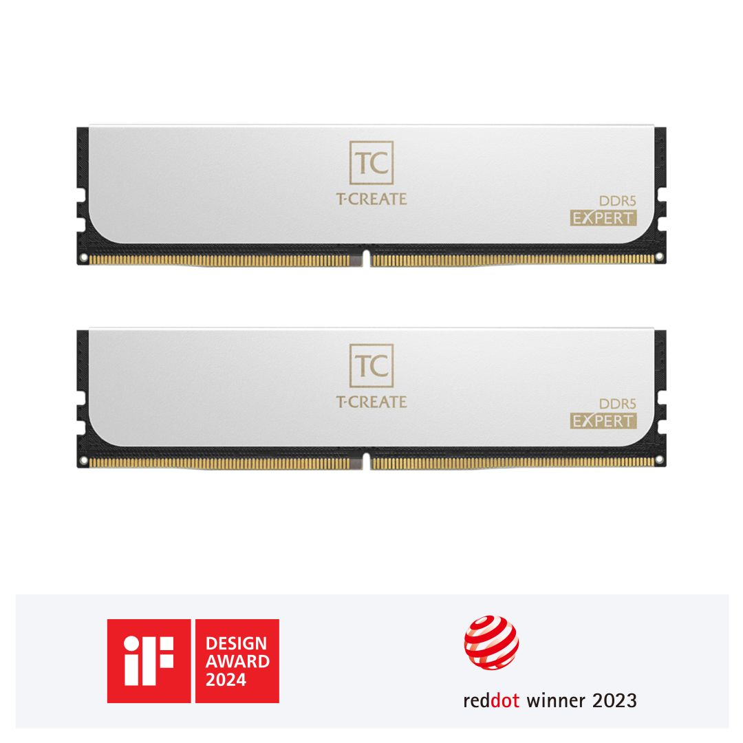 Memória TeamGroup 32GB DDR5 6000MHz Kit(2x16GB) Expert White
