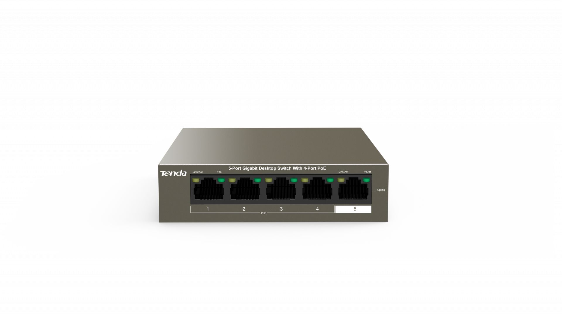 Switch Tenda TEG1105P-4-63W 5-Port Gigabit Desktop Switch with 4-Port PoE
