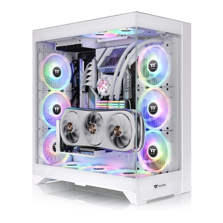 Ház Thermaltake CTE E600 MX Tempered Glass White