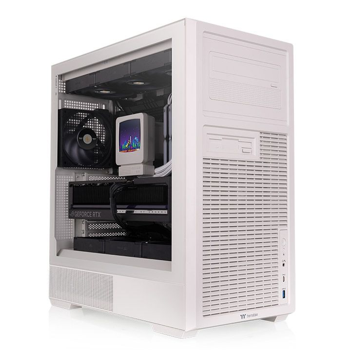 Ház Thermaltake Retro 360 Tempered Glass Beige