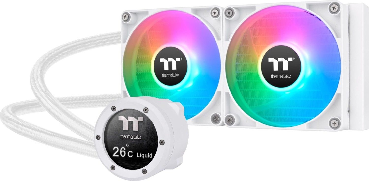 Ventilátorok, Hűtők, Előlapi panelek Thermaltake TH240 V2 Ultra ARGB Sync All In One Liquid Cooler Snow Edition