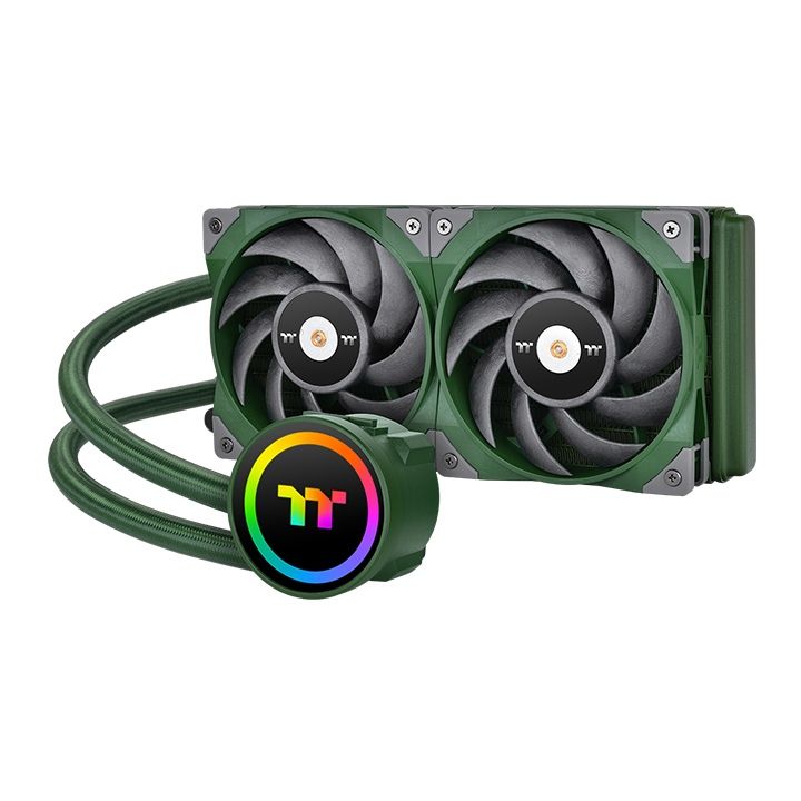 Ventilátorok, Hűtők, Előlapi panelek Thermaltake TOUGHLIQUID 240 ARGB Sync Racing Green All-In-One Liquid Cooler Ventilátorok, Hűtők, Előlapi panelek Thermaltake TOUGHLIQUID 240 ARGB Sync Racing Green All-In-One Liquid Cooler