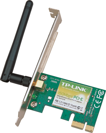 Hálókártya TP-Link TL-WN781ND 150M Wireless PCI-E kártya Hálókártya TP-Link TL-WN781ND 150M Wireless PCI-E kártya