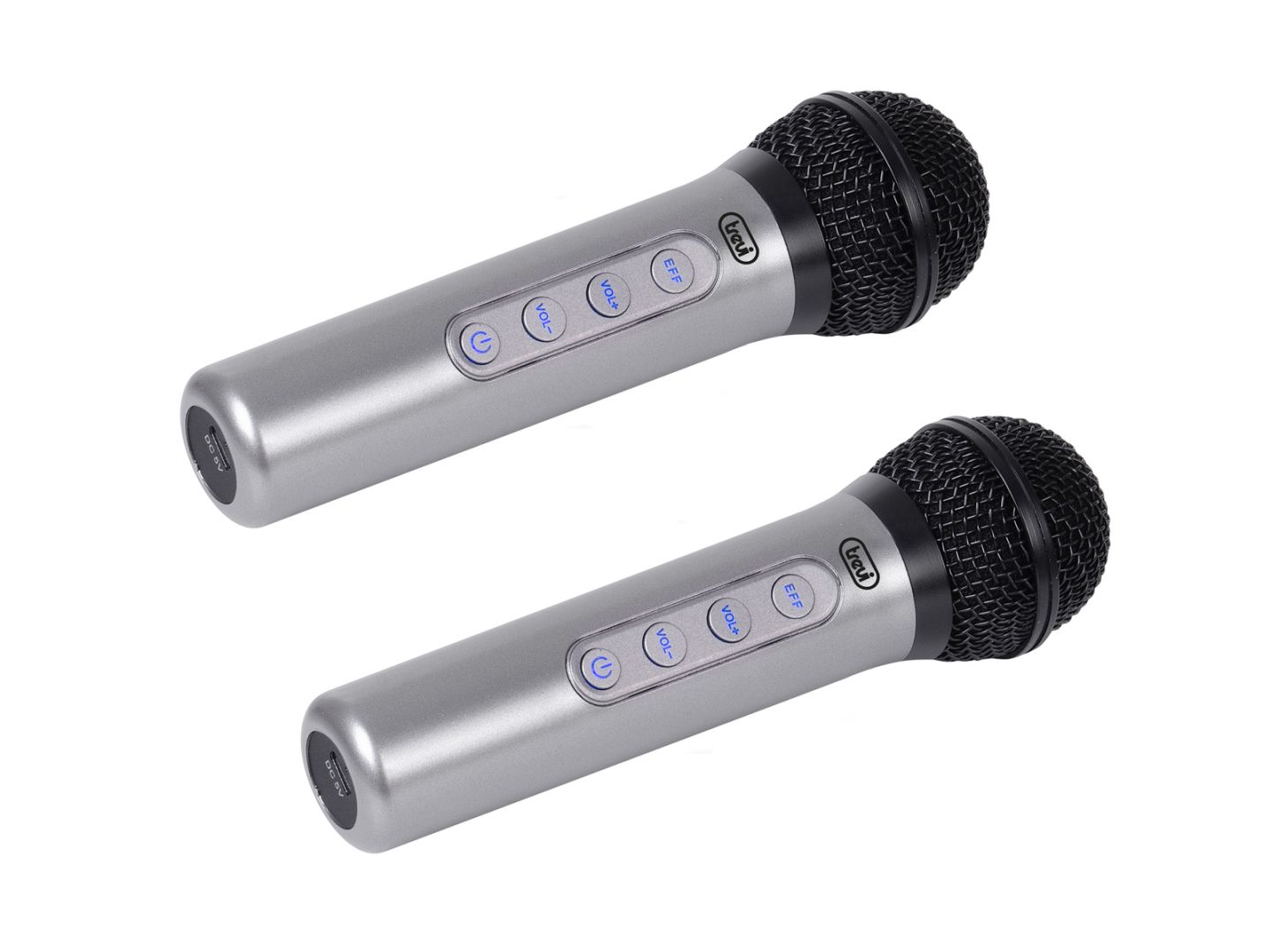 Trevi EM 415 R Wireless Microphone Silver 2db/csomag Trevi EM 415 R Wireless Microphone Silver 2db/csomag
