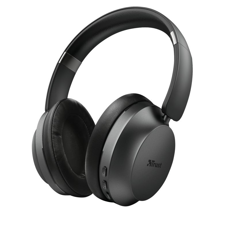Trust Eaze Bluetooth Wireless Over-ear Headphones Black Trust Eaze Bluetooth Wireless Over-ear Headphones Black