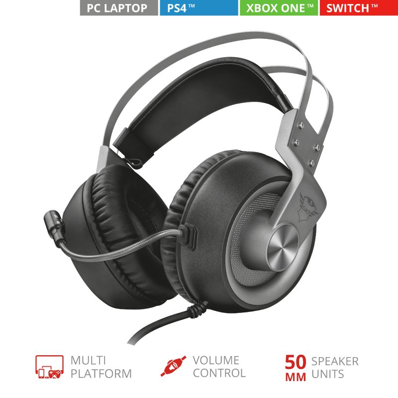 Trust GXT 430 Ironn Gaming Headset Black/Grey Trust GXT 430 Ironn Gaming Headset Black/Grey