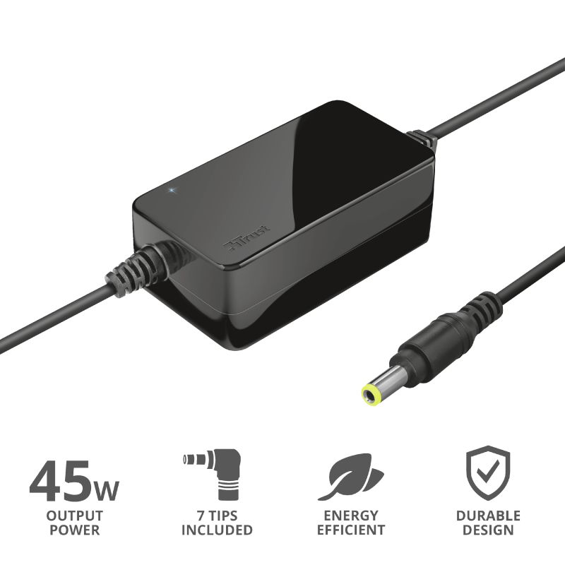 Notebook kiegészítő Trust Primo 45W Universal Laptop Charger Notebook kiegészítő Trust Primo 45W Universal Laptop Charger
