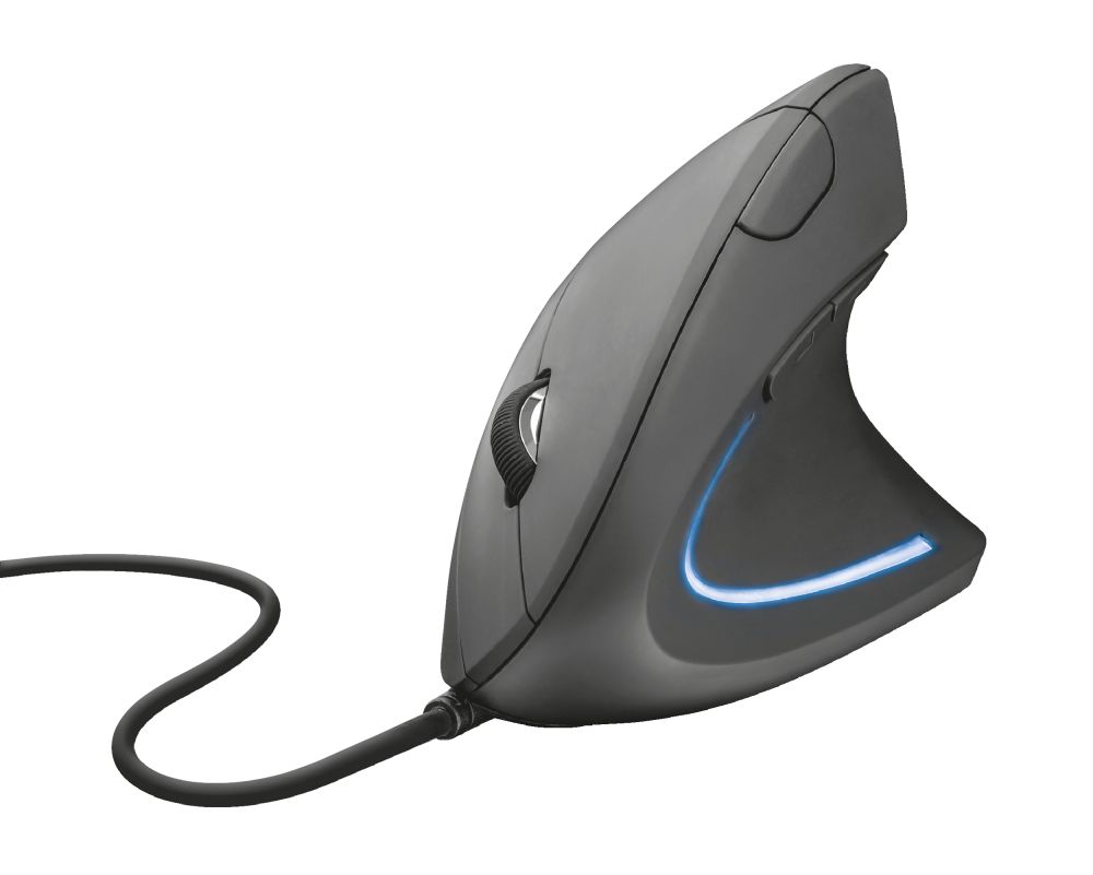 Egér Trust Verto Ergonomic mouse Black