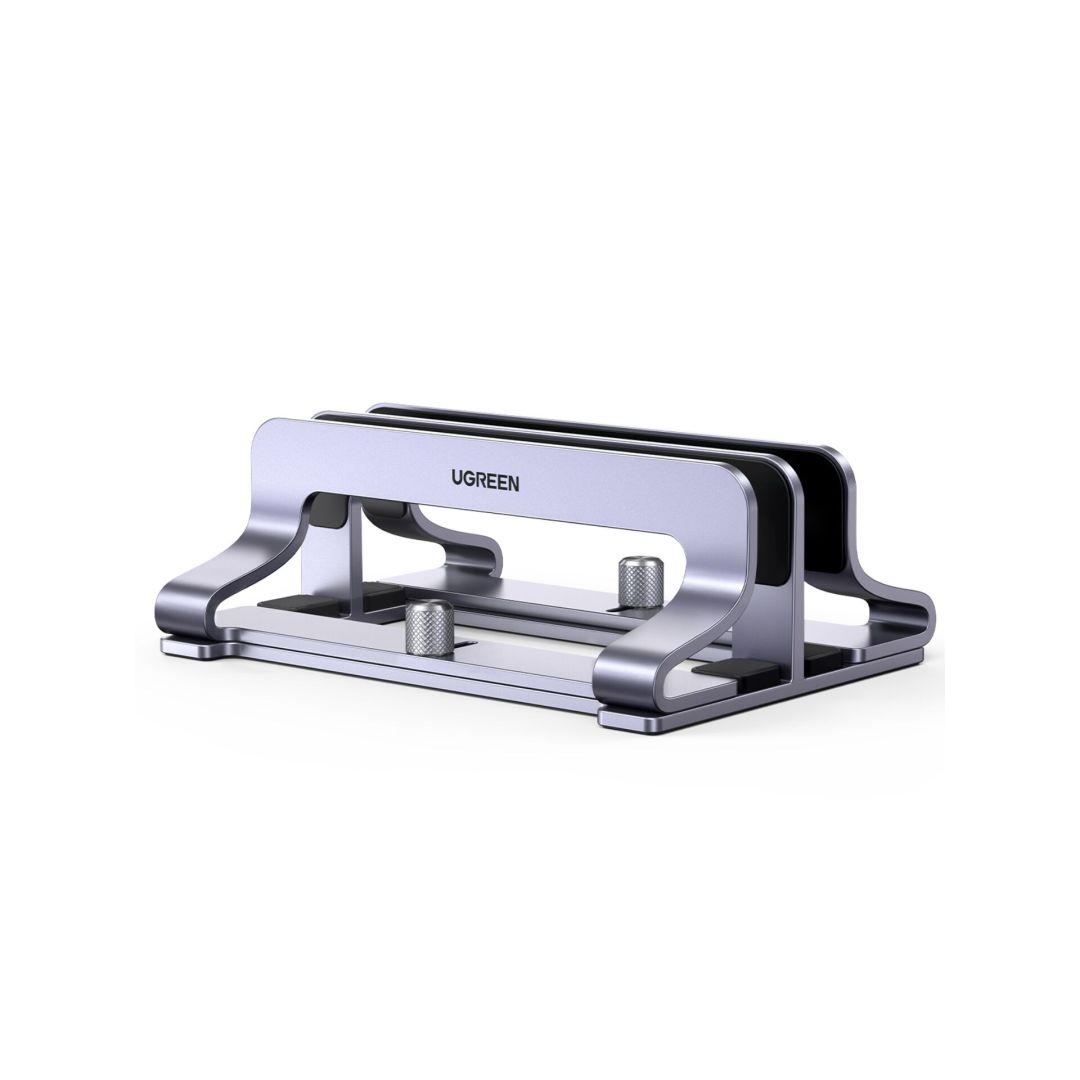Notebook kiegészítő UGREEN Vertical Laptop Stand Dual-Slot Silver Notebook kiegészítő UGREEN Vertical Laptop Stand Dual-Slot Silver