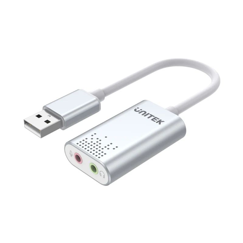Hangkártya Unitek Y-247A 2.0 USB Hangkártya Silver