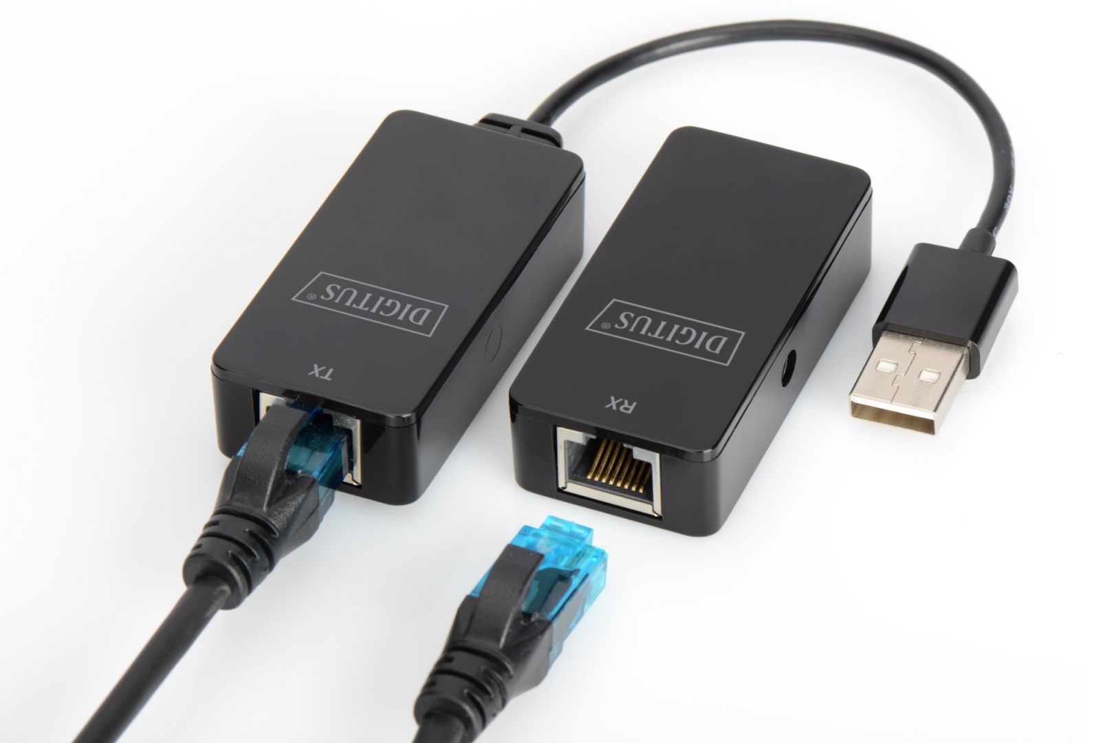 Hálózati eszközök Digitus USB Extender USB2.0 50m Black Hálózati eszközök Digitus USB Extender USB2.0 50m Black