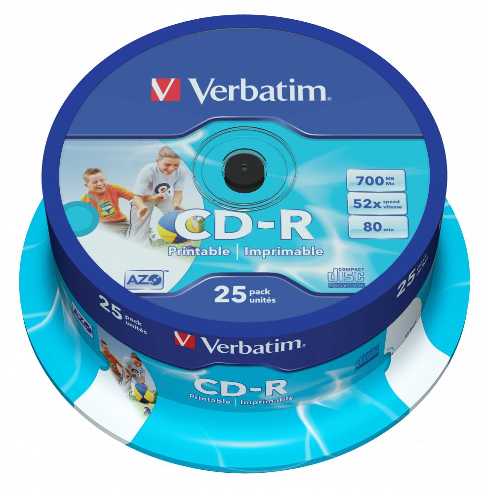 Verbatim CD-R 80 52x 25db/henger (25-ös címke) Verbatim CD-R 80 52x 25db/henger (25-ös címke)