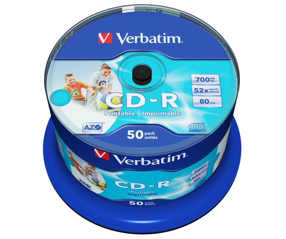 Verbatim CD-R 80 52x 50db/henger (50-ös címke) Verbatim CD-R 80 52x 50db/henger (50-ös címke)