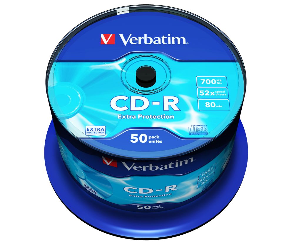 Verbatim DataLife CD-R 80 52x 50db/henger (50-es címke) Verbatim DataLife CD-R 80 52x 50db/henger (50-es címke)