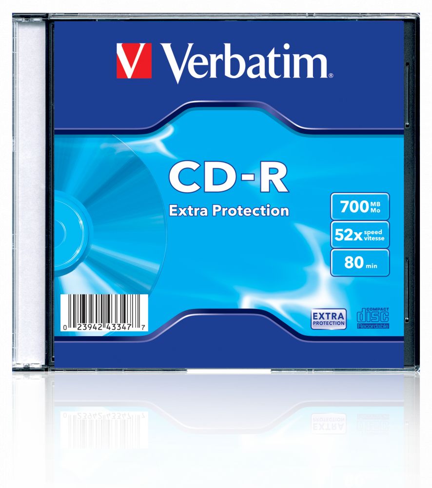 Verbatim DataLife CD-R 80 52x slim tok 1db/cs (1-es címke) Verbatim DataLife CD-R 80 52x slim tok 1db/cs (1-es címke)