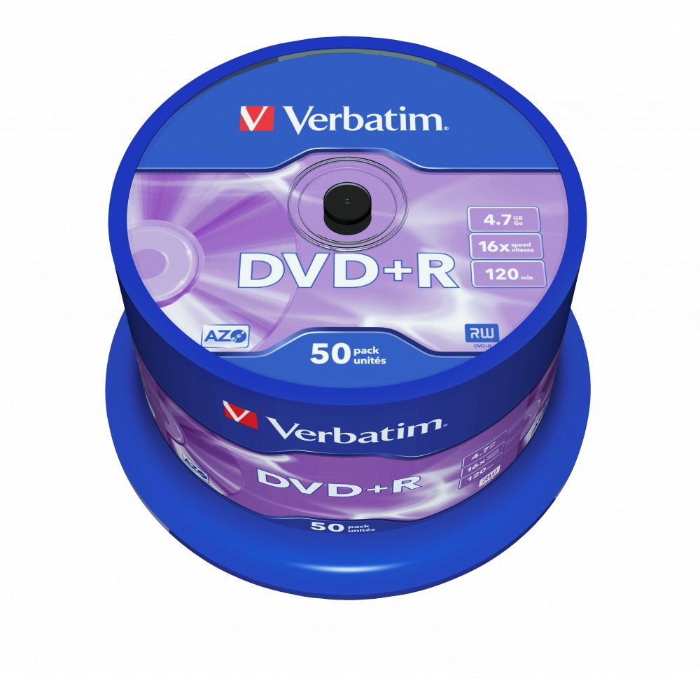 Verbatim DVD-R 4,7Gb 16x Hengeres 50db/csomag (50-es címke) Verbatim DVD-R 4,7Gb 16x Hengeres 50db/csomag (50-es címke)