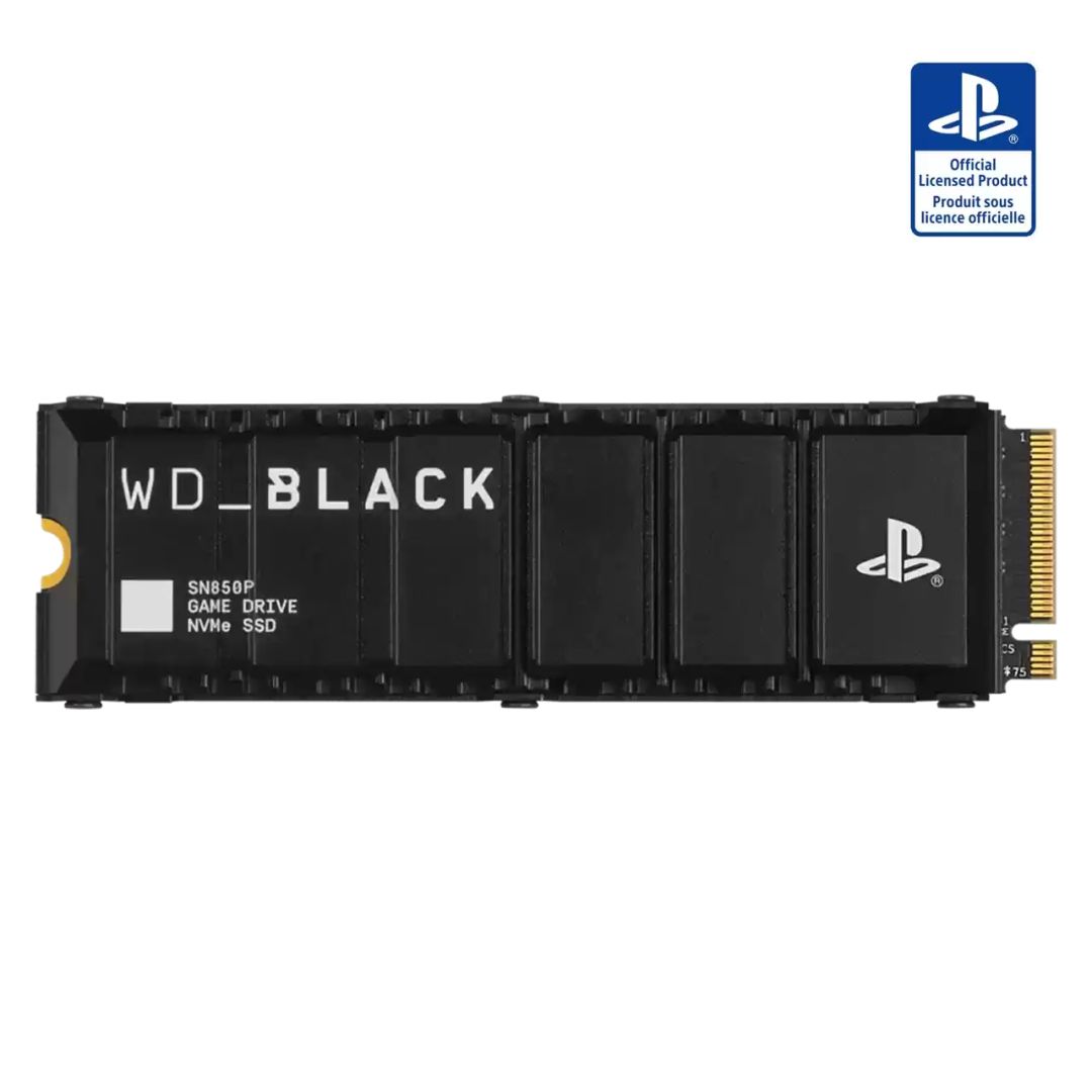 Winchester SSD Western Digital 4TB M.2 2280 NVMe SN850P for PS5 with Heatsink Black
