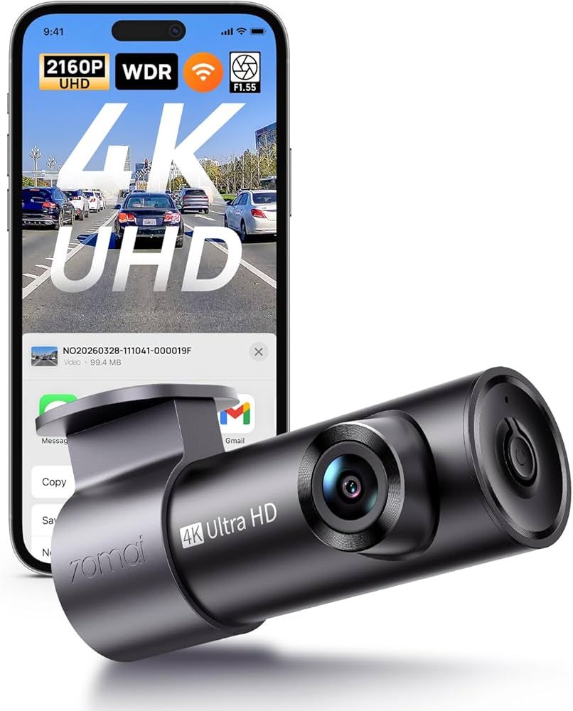 Videokamera Xiaomi 70mai Dash Cam M310 Plus 4K Grey