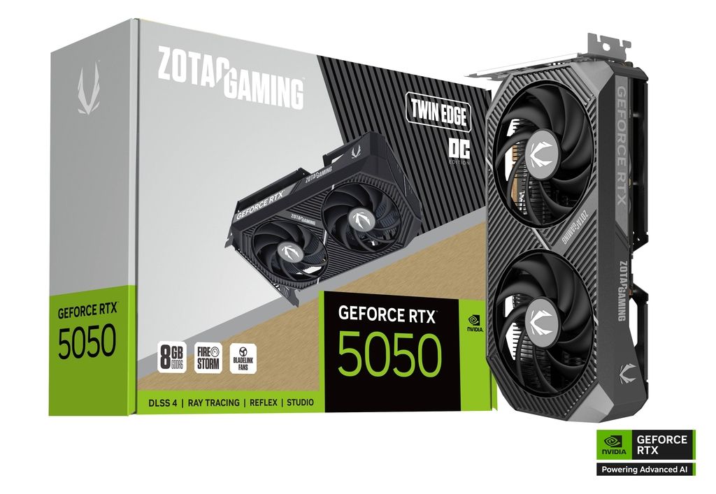 Videókártya Zotac GeForce RTX5050 8GB DDR6 Twin Edge OC Videókártya Zotac GeForce RTX5050 8GB DDR6 Twin Edge OC