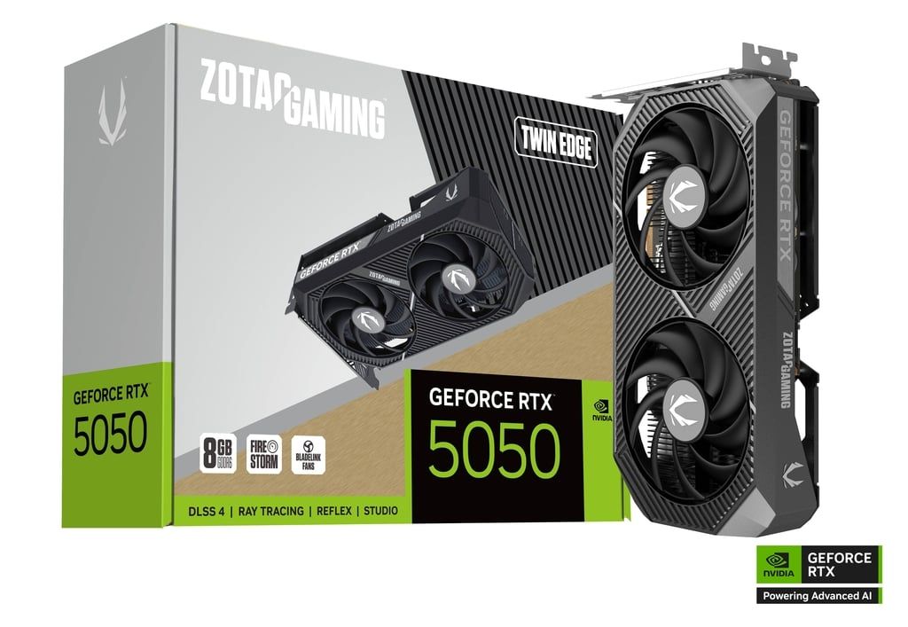 Videókártya Zotac GeForce RTX5050 8GB DDR6 Twin Edge Videókártya Zotac GeForce RTX5050 8GB DDR6 Twin Edge