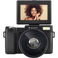 Digitális fényképezőgép Agfaphoto Realishot VLG4KDIG Vlogger Camera Black