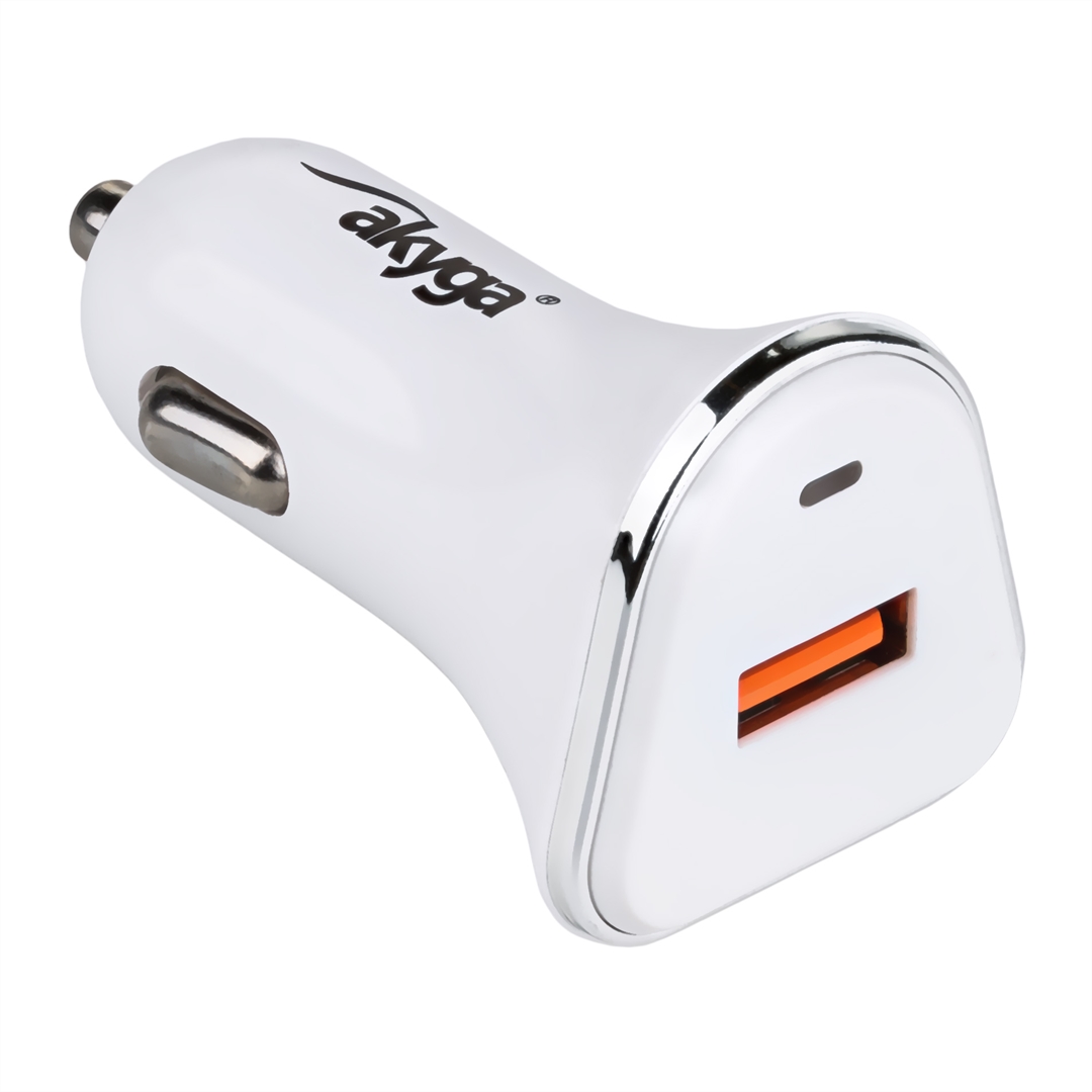 Kiegészítő Akyga AK-CH-07 USB Adapter 3000mA USB white Quick Charge 3.0