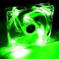 Ventilátorok, Hűtők, Előlapi panelek Akyga AW-12A-BG System Fan 12cm Green LED OEM