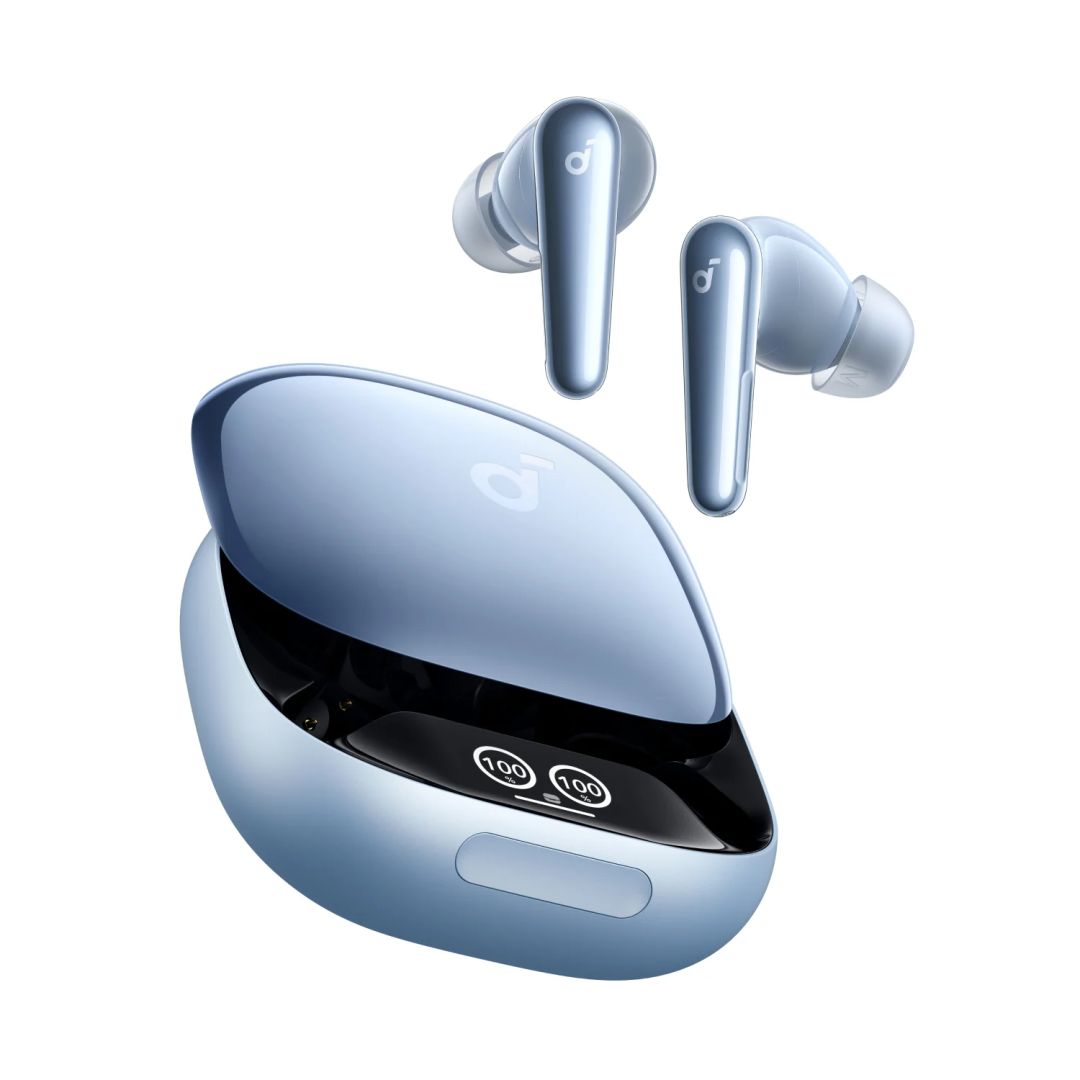 ANKER Soundcore Liberty 4 Pro Noise Cancelling True-Wireless Earbuds Glossy Light Blue
