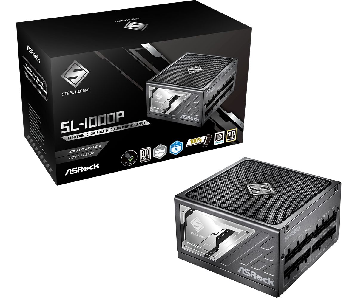ASRock 1000W 80+ Platinum Steel Legend SL-1000P