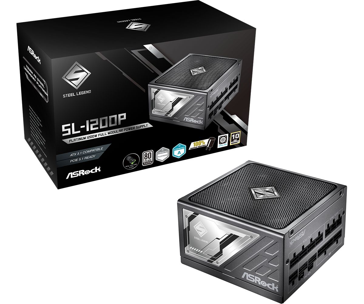 ASRock 1200W 80+ Platinum Steel Legend SL-1200P