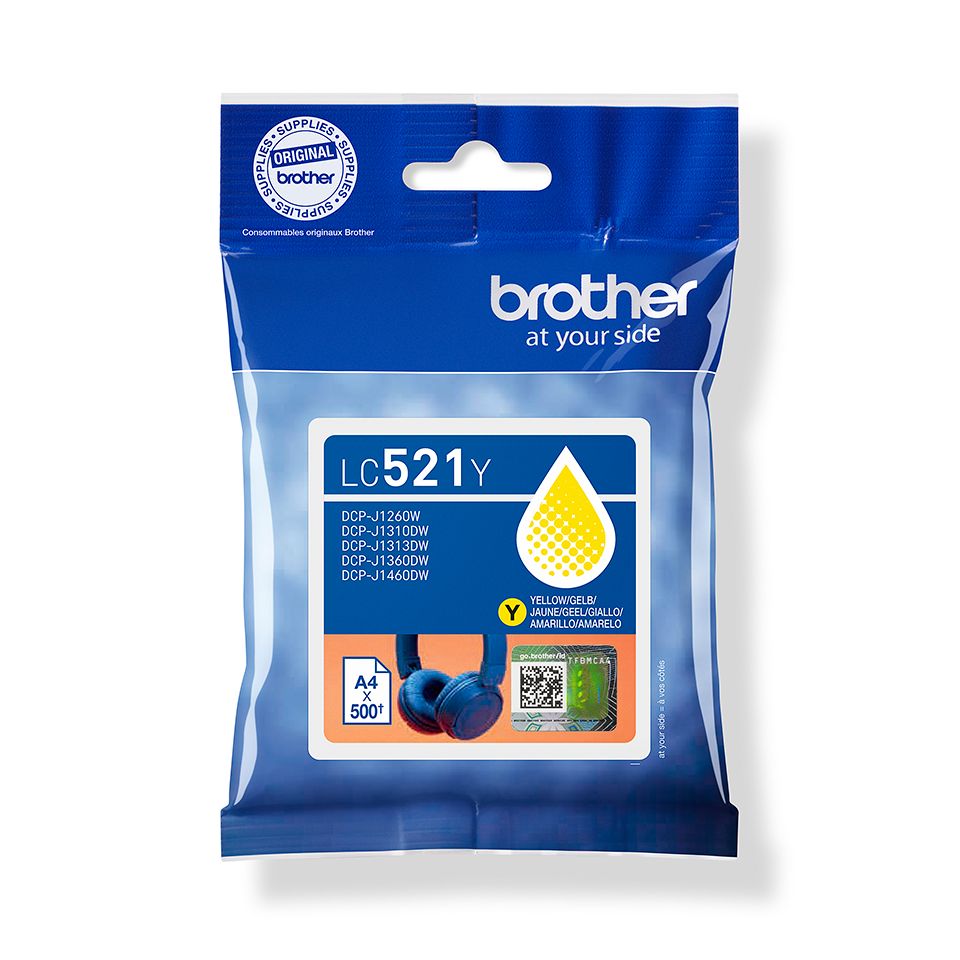 Brother LC-521Y Yellow tintapatron