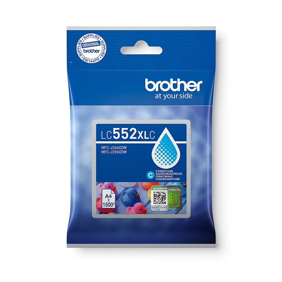 Brother LC552XLC Cyan tintapatron