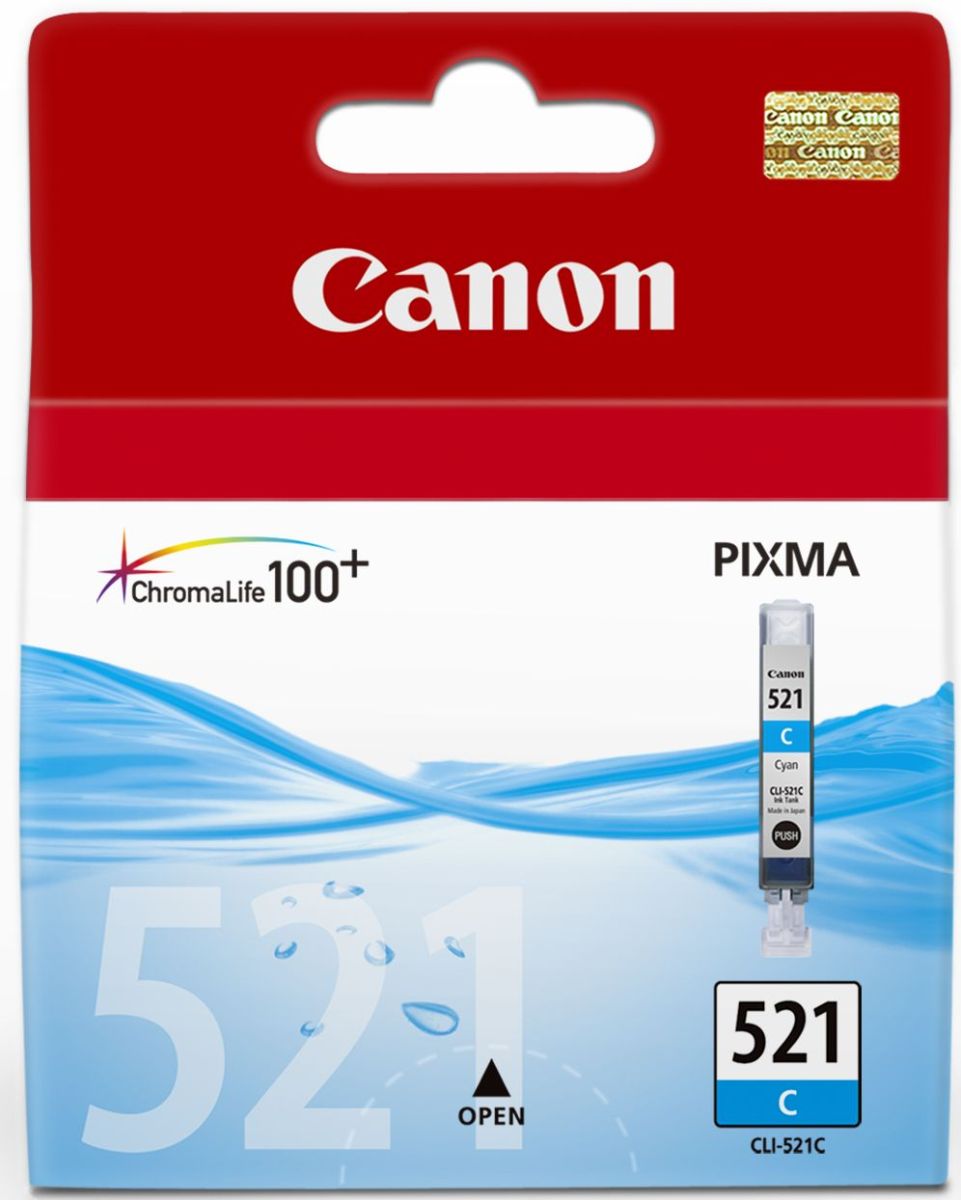 Festékpatron Canon CLI-521 Cyan