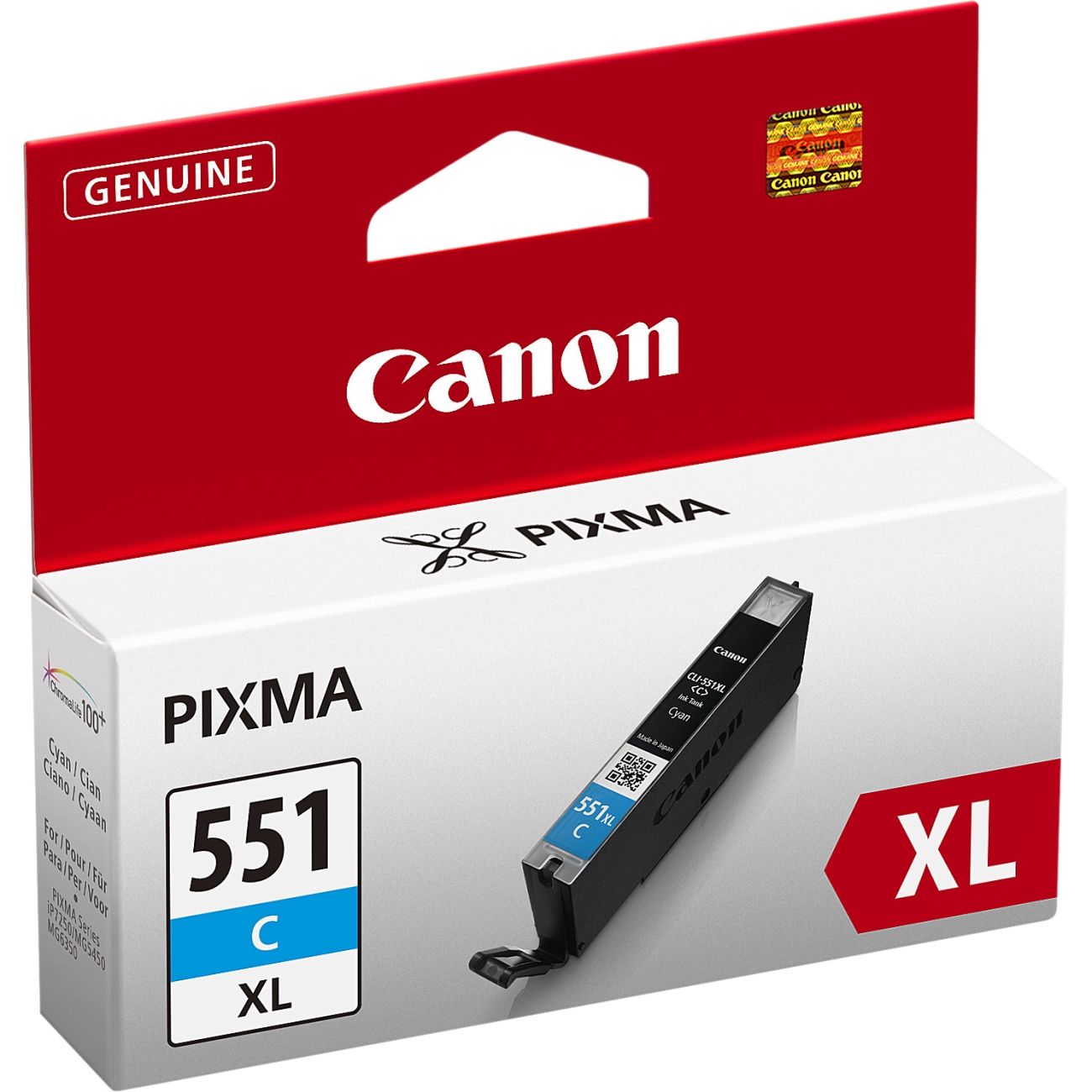 Tintapatron Canon CLI 551 XL Cyan