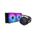 Ventilátorok, Hűtők, Előlapi panelek Cooler Master MasterLiquid 240 Atmos II Pixel LED ARGB Black