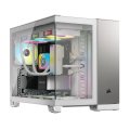 Ház Corsair 2500X Tempered Glass White/Satin Gray...